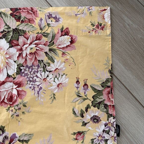 RALPH LAUREN Sophie Brooke TWIN  Flat Sheet Country Cottage Shabby Chic - Picture 3 of 6